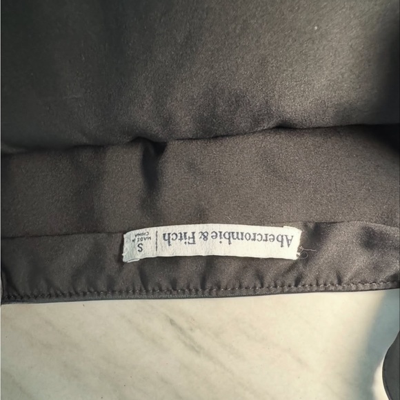 Abercrombie & Fitch Black Leather Crop Top - Picture 2 of 3